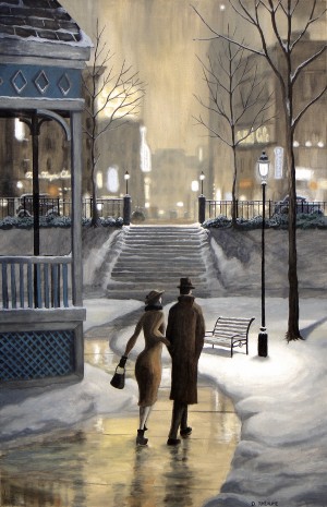 Lovers Take Shortcut Through the Park